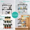 thumbnail image 5 of HapiRm Fruit Basket Kitchen Storage Cart, 5 Tier Stackable Cabinet Shelf and Storage, Kitchen Pantry Shelves Organizer, Counter Bedroom Accessories, Stainless Steel Storage Basket, 5 of 7