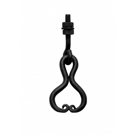 Black Wrought Iron Cabinet Ring Pulls 2.75" W Unique Decorative Hanging Ring Swing Handles forDrawer Doors Rust Resistant Dresser Pulls w/Hardware Renovators Supply