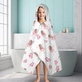 thumbnail image 6 of Fairy Princess Butterfly Pattern Hooded Bath Towel，60"x35" for Ages 3 To 12 Kids, Quick Dry Lightweight Soft Microfiber Hood Beach Towel Cover Up for Kids, 6 of 7