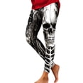 thumbnail image 2 of Halloween Leggings for Women Elastic High Waist Spooky Print Lifting Tights Pants Workout Yoga Pants, 2 of 5