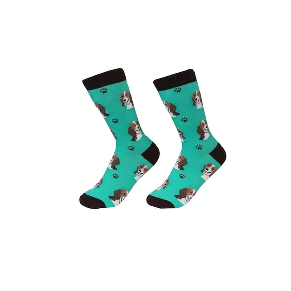 Beagle Dog Breed Socks Unisex Sock Daddy by E&S Pets  Dark Teal