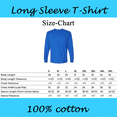 thumbnail image 2 of Gildan Men's Ultra Cotton Long Sleeve T-Shirt, 100 Percent Cotton Casual Bulk Tee, Royal, 4-Pack 4XL, 2 of 6