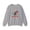 Sport Grey, variant on Cat Heart Sweatshirt, Heart Sweatshirt, Cat Sweatshirt, Valentine's Day Sweatshirt, 50/50 Cotton-Poly Animal Sweatshirt 125