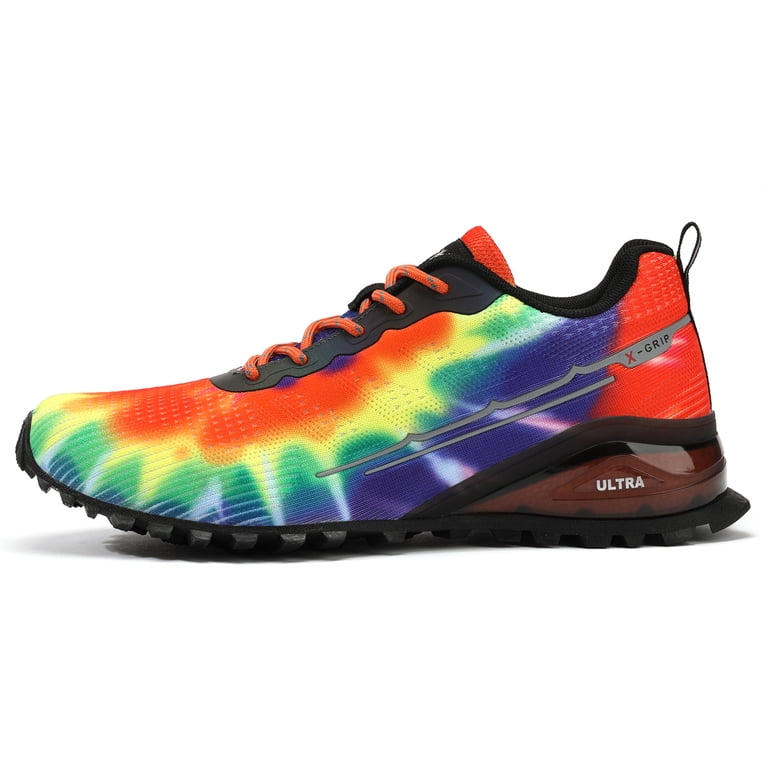 Kricely Mens Hiking Shoes Sz 15 Rainbow Color X Grip Trail Lace Up Outdoors Kricely Men main image 3