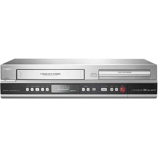 Philips DVDR3435V (REFURBISHED) DVD VCR Combo RECORDER with REMOTE
