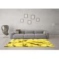 thumbnail image 3 of Ahgly Company Machine Washable Indoor Rectangle Abstract Yellow Modern Area Rugs, 8' x 10', 3 of 4