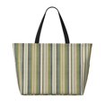 thumbnail image 2 of Fotbe Colourful stripes Bolsa de Viaje para Playa - Resistente al Agua, Bolsa Tote de Gran Capacidad y Ligera con 7 Bolsillos para Mujeres y Hombres, 2 of 7