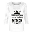 thumbnail image 4 of FDGIU 2025 Women's Plus Size Tunic Tops - Funny Halloween Novelty Shirts, 3/4 Length Sleeve Crew Neck Blouse, Loose Fit Casual Fall Winter Tops, 4 of 6