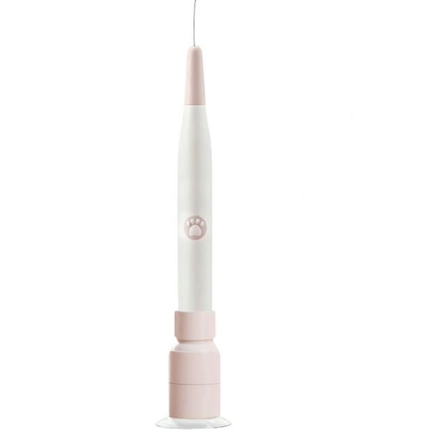 Methold Juguete interactivo con forma de mariposa equipado con ventosa y varilla giratoria de 360° para juguetes eléctricos. Cable de acero Juguetes para gatos