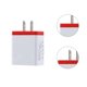 thumbnail image 5 of Cateissary rápido de 3 puertos para 3 USB para de teléfono móvil para Adaptador de de pared Cargadores de dispositivos electrónicos enchufe rojo y estadounidense Enchufe de EE. UU., 5 of 5