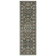 thumbnail image 2 of Woven Trends Trendy - HA02B - Classic Bohemian Rug, Floral Pattern, Stain and Fade Resistant, Living Room, Dining Room, Office, Low Pile Polyester Area Rug in Green - 4' x 6', 2 of 3