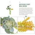 thumbnail image 3 of Hytrove Adorno De Pared Con Hojas Suculentas Simuladas Para Interior Verde, 3 of 7