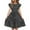 Black, variant on Plebaso Dresses for Girls Ruffle Sleeve Tiered A-Line Dresses Casual Summer Kids Girls Flowy Sundress