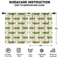 thumbnail image 2 of Blackout Kids Curtains,Beige Crocodiles Hearts Pattern Childrens Insulated Curtains Set Of 2,Bedroom Essentials,Toddler Room Decor 42"x54", 2 of 5