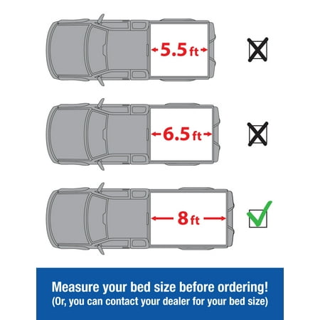 Ford F150 Bed Size >> Tyger Trifold Tonneau Cover For 2015 2018 Ford F 150 8 Bed 2015 Ford F150 Bed Size >> Tyger Trifold Tonneau Cover For 2015 2018 Ford F 150 8 Bed 2015