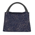 thumbnail image 1 of Easygdp Navy Dark Blue Bolsa de Almuerzo Insulada Reutilizable, Bolsa de Mano y Bandolera para Oficina, Trabajo, Viajes, 1 of 6