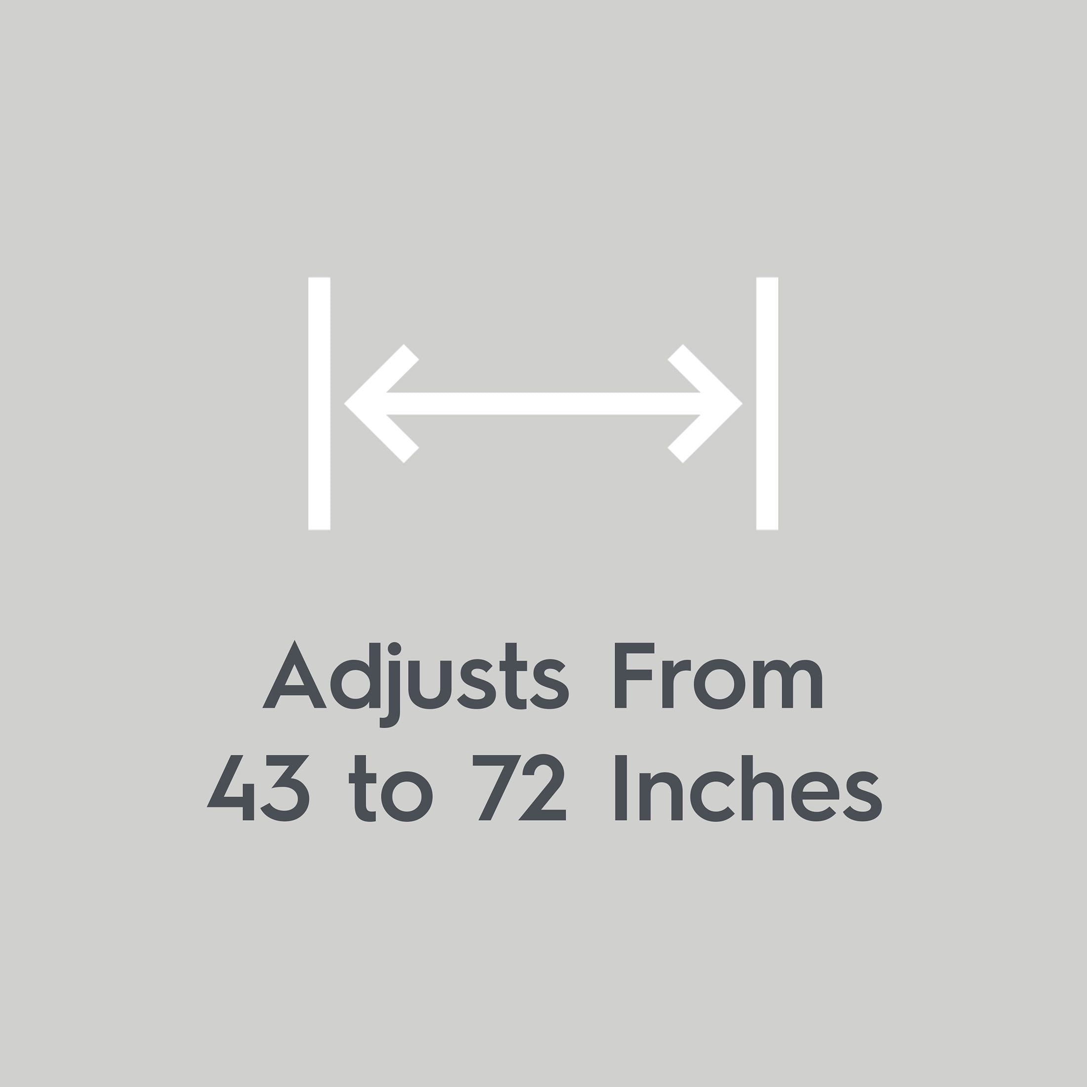 Better Homes & Gardens Rustproof 43" - 72" Adjustable Tension Shower Curtain Rod, Satin Nickel