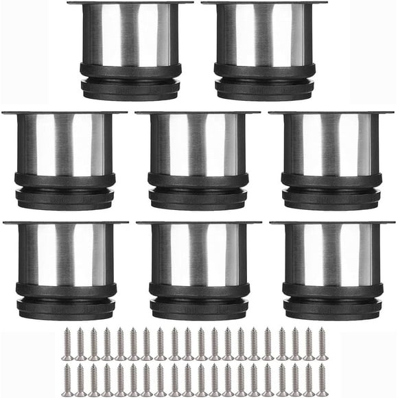 Cabinet Legs with Adjustable Height, Stainless Steel Furniture Legs for Customized Support, Heavy Duty for Tables, Dressers, Desks, Sofas, Beds, Wardrobes, Floor Protection, 8PCS
