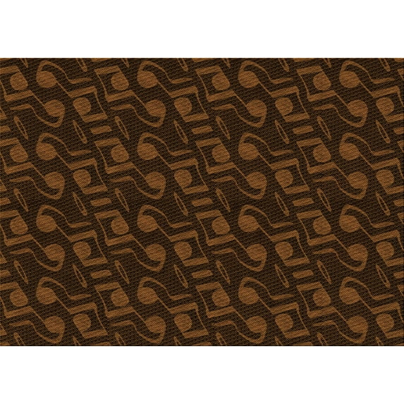 Ahgly Company Machine Washable Indoor Rectangle Transitional Saddle Brown Area Rugs, 2' x 3'