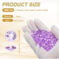thumbnail image 2 of Uxcell 1000 Pcs Wedding Table Scatter Confetti Fake Crystals, Acrylic Diamonds Rhinestones Vase Fillers Gems for Crafts, Table Centerpiece Decor, Bridal Shower Party (Light Purple, 8mm), 2 of 6