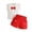 t#702Red2260, variant on CAIVO Kids Summer Toddler Girls Sleeveless Bowknot O-Neck Vest T Shirt Tops Shorts Outfit Sets Cute Clothes Sets