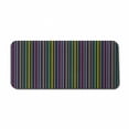 thumbnail image 1 of Abstract Computer Mouse Pad, Curved Stripes with Rainbow Colors on a Dark Toned Background Modern Art Design, Rectangle Non-Slip Rubber Mousepad X-Large, 35" x 15", Multicolor, by Ambesonne, 1 of 2