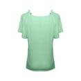 thumbnail image 4 of Giftesty Women's Summer Casual Ruffle Sleeve V-Neck T-Shirt Short Sleeve Tops, 4 of 8