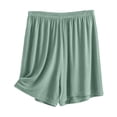 thumbnail image 3 of Women's 3-Piece Lounge Short Set in Soft Breathable Cotton Comfortable Oversized Fit for Summer Home Wear, 3 of 5