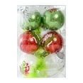 thumbnail image 3 of Mecorevxz 12 Pcs Red and Green Christmas Ornaments DIY Flat Ball Christmas Ornaments with Fuzzy Hair Glitter Plastic Babules Suitable for Xmas Tree,Home Decor, 3 of 7