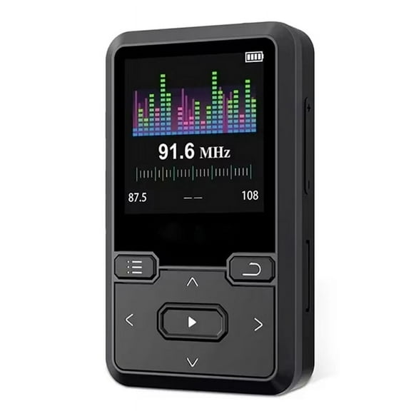 TOP! Mini Back Clip 32GB Lossless Sound MP3 Player with BT 5.0,Pedometer FM Radio, TOP! Design 1.44 Inch Music