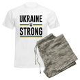 thumbnail image 6 of CafePress - Ukraine Strong Men's Light Pajamas - Men's Light Loose Fit Cotton Pajama Set, 6 of 7