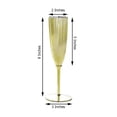 thumbnail image 3 of Efavormart 6 Pack - 5oz Premium Metallic Disposable Champagne Flutes - Gold Elegant Stylish Fancy Flutes for Party Toasting, 3 of 11
