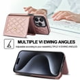 thumbnail image 6 of Compatible with iPhone 16 Pro max Wallet Case for Women Crossbody Phone Case PU Leather Zipper Handbag Wrist Strap Cover Credit Card Holder,for Apple 16 Pro,Cell Phone Cases, 6 of 7