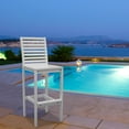 thumbnail image 3 of White Bar Chair with Horizontal Slats, 3 of 3