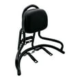 thumbnail image 5 of funtasica Passenger Backrest, Luggage Carrier Bracket with Backrest Cushion, Metal Motorcycle Sissy Bar, Rear Luggage Carrier Rack Black, 5 of 8