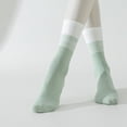 thumbnail image 3 of Women's 2-Pair Set Gradient Mid-Calf Grip Socks with Soft Seamless Toe and Anti-Slip Bottom for Yoga or Sneakers - 2 pairs-B, 3 of 7