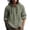 Green, variant on Men’s Hooded Long Sleeve Cotton Linen Shirt Solid Color Casual Spring Autumn Top
