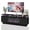 Black, variant on BOSSIN Fireplace TV Stand with 36" Electric Fireplace for Living Room,LED Light Entertainment Center,2 Tier TV Console Stand for TVs Up to 80"