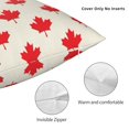 thumbnail image 3 of Pofeuu Happy Canada Day Print Double-sided plush pillowcase Square Throw Pillow Covers Pillows Cover for Living Room Bedroom Sofa Couch Cushion Cover（No pillow core）-12"x12", 3 of 7