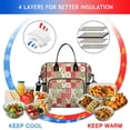 thumbnail image 4 of Pioneer Flower Floral Print Pattern Womens Lunch Box for Work,Insulated Large Lunch Bag,Leakproof Adult Lunch Bag for Work,Beach,Travel,Picnic,Camping, 4 of 6