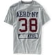 thumbnail image 1 of Aeropostale - Camiseta gráfica para hombre Aero 38, gris, XS Aeropostale Camiseta gráfica, 1 of 2
