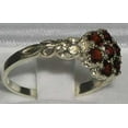 thumbnail image 3 of LBG 925 Sterling Silver Real Genuine Garnet Womens Anniversary Ring - Size 8, 3 of 4