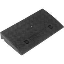 LEORX Heavy Duty Plastic Rubber Ramp Mat Black Portable Compressive Vehicle Ramp for Curb and Loading Dock