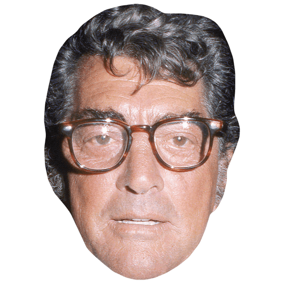Dean Martin (1980s) Celebrity Mask, Flat Card Face, Fancy Dress Mask