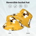 thumbnail image 5 of Kll Cute Bee Butterfly Yelllow Bucket Hat For Women Men Packable Travel Beach Sun Hat Outdoor Rave Accessories Reflective Fisherman Cap, 5 of 9