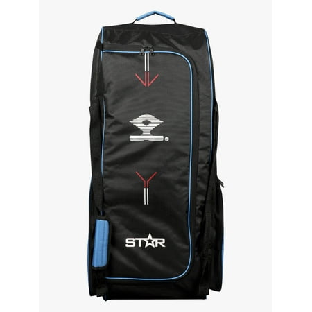 Shrey Star Wheelie 2.0 Cricket Bag - Black & Steel Blue