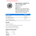 thumbnail image 2 of Engine Cooling Fan - Compatible with 1998 - 2015 Nissan Frontier 1999 2000 2001 2002 2003 2004 2005 2006 2007 2008 2009 2010 2011 2012 2013 2014, 2 of 2