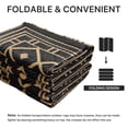 thumbnail image 3 of DEORAB 6'x9' Outdoor Rugs Waterproof Patio Reversible Plastic Carpet Camping Outside Mat,Black & Brown, 3 of 8