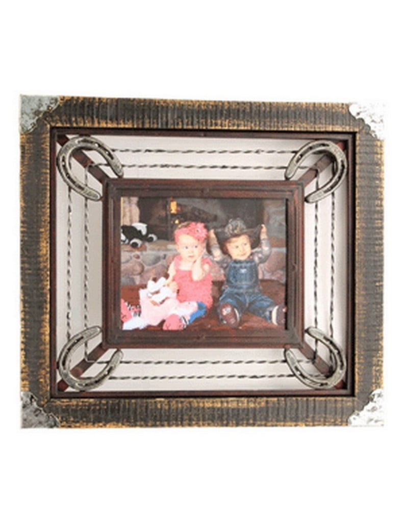 M F Western Frame Photo Country Metal Horseshoe 8x10 Rust 94279 M F Western Frame Photo Country Metal Horseshoe 8x10 Rust 94279 Com