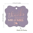 thumbnail image 7 of Inkdotpot Real Rose Gold Foil Bracket Shape Paper Hang Tags Thanks From The New Wedding Favor Tags Pack Of 50, 7 of 7